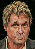'Jeroen Pauw', € 295,- (2014, 18x13 cm, acryl op paneel) 'Jeroen Pauw', 18x13 cm