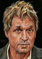 'Jeroen Pauw', € 295,- (2014, 18x13 cm, acryl op paneel) 'Jeroen Pauw', 18x13 cm