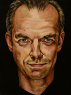 'Hugo Weaving', € 695,- (40x30 cm, acryl op paneel) HugoWeaving