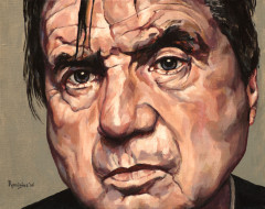'Francis Bacon', € 595,- (2006, 24x30 cm, acryl op linnen) bacon2006