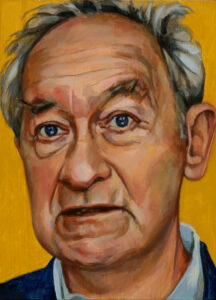 Simon Schama, portret drieluik midden