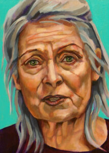 Vivienne Westwood, portret drieluik links